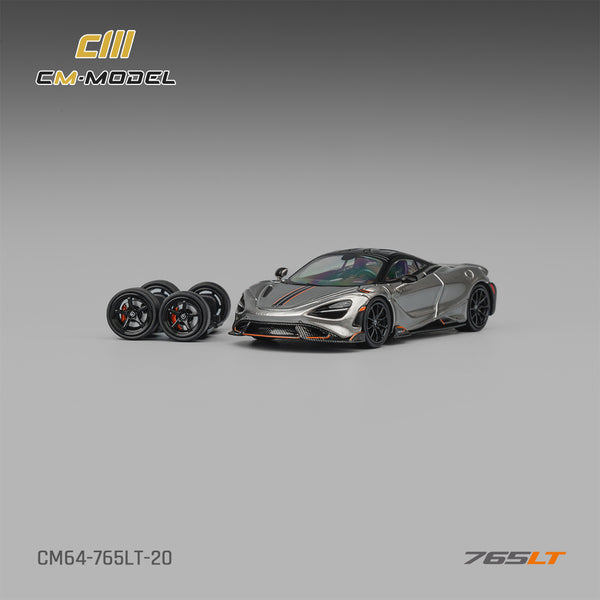 [CM MODEL] 1:64 Mclaren 765LT Silver Gray