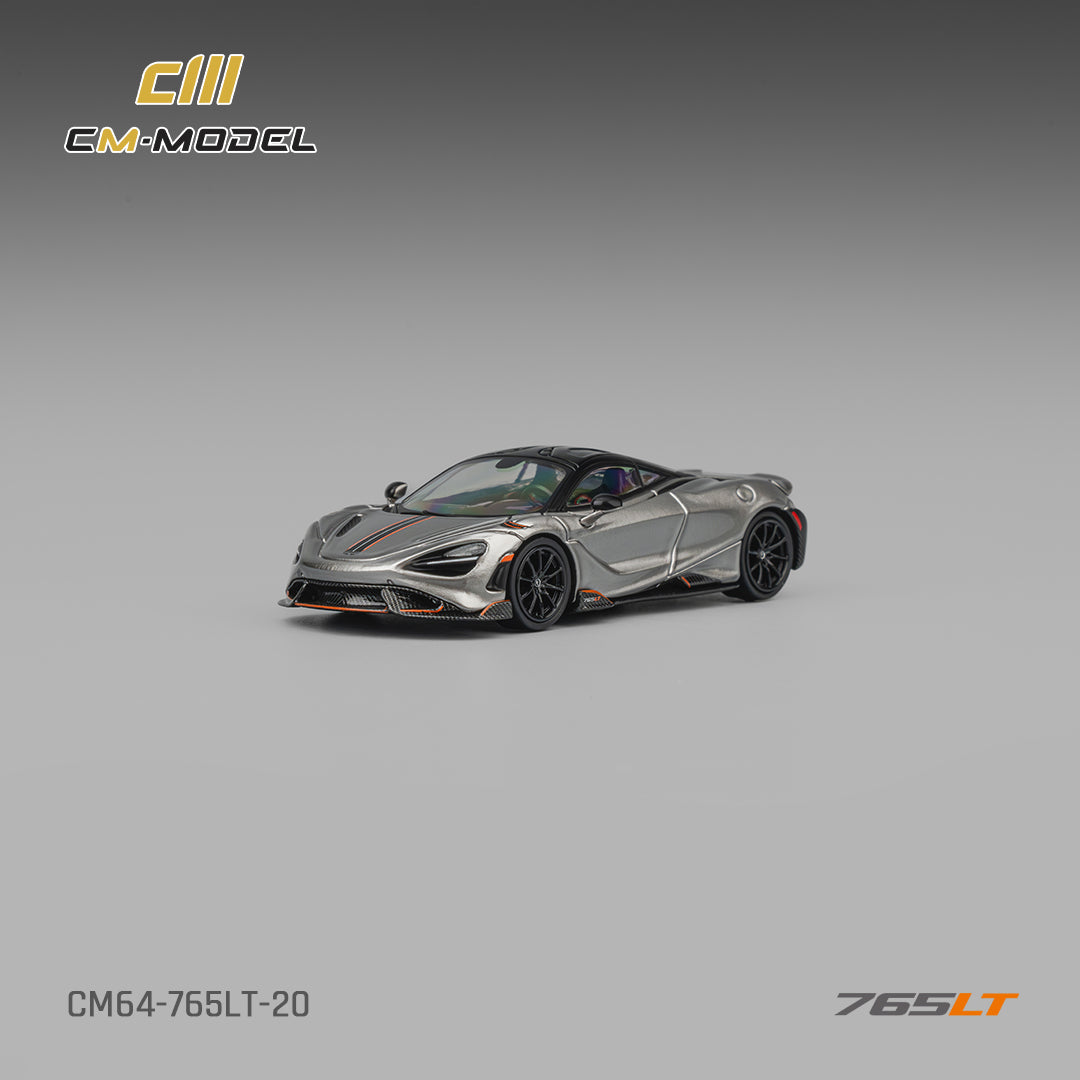 [CM MODEL] 1:64 Mclaren 765LT Silver Gray