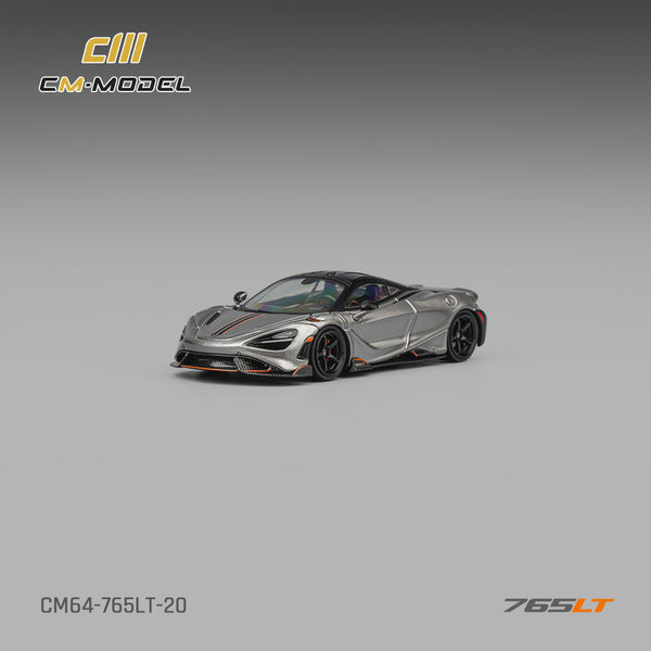 [CM MODEL] 1:64 Mclaren 765LT Silver Gray
