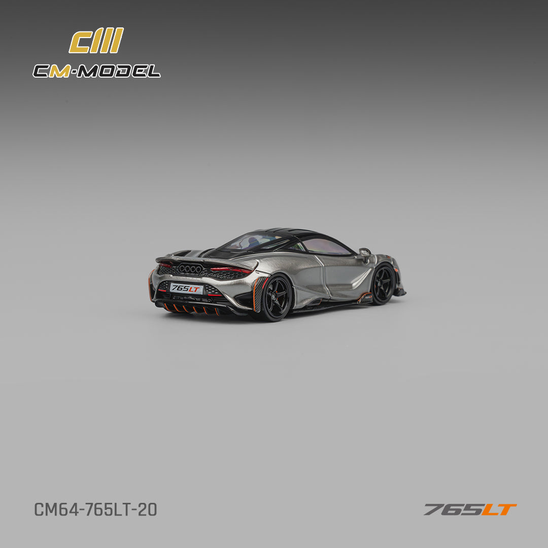 [CM MODEL] 1:64 Mclaren 765LT Silver Gray