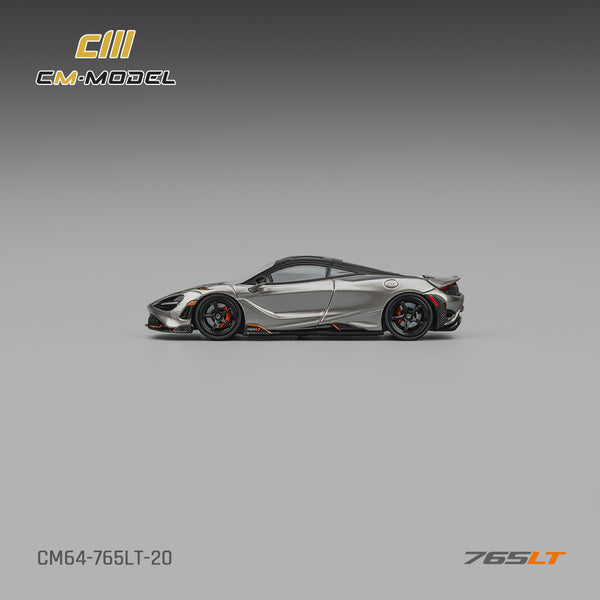 [CM MODEL] 1:64 Mclaren 765LT Silver Gray
