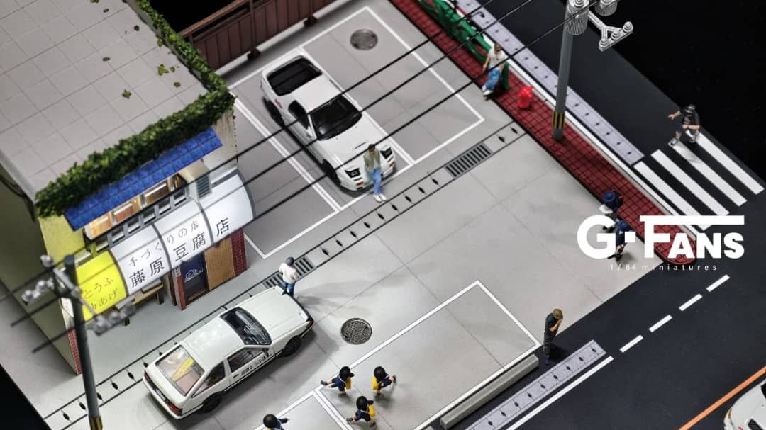 [G-FANS] 1:64 Fujiwara Scene Diorama [710039] - Toy Space Diecast Online Store Singapore