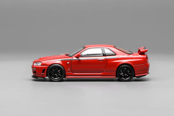 [MOTORHELIX] 1:64 Nissan Skyline GT-R (R34) Nismo Customized Red