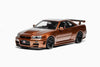 [MOTORHELIX] 1:18 Nissan Skyline GT-R (R34) Customized Version Metallic Bronze