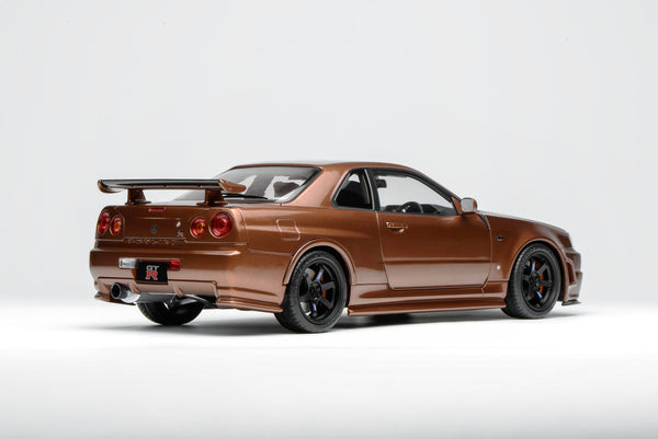 [MOTORHELIX] 1:18 Nissan Skyline GT-R (R34) Customized Version Metallic Bronze