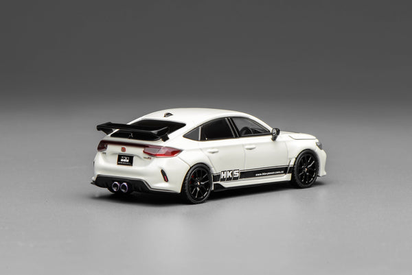 [MOTORHELIX] 1:64 Honda Civic Type R (FL5) HKS Livery Championship White