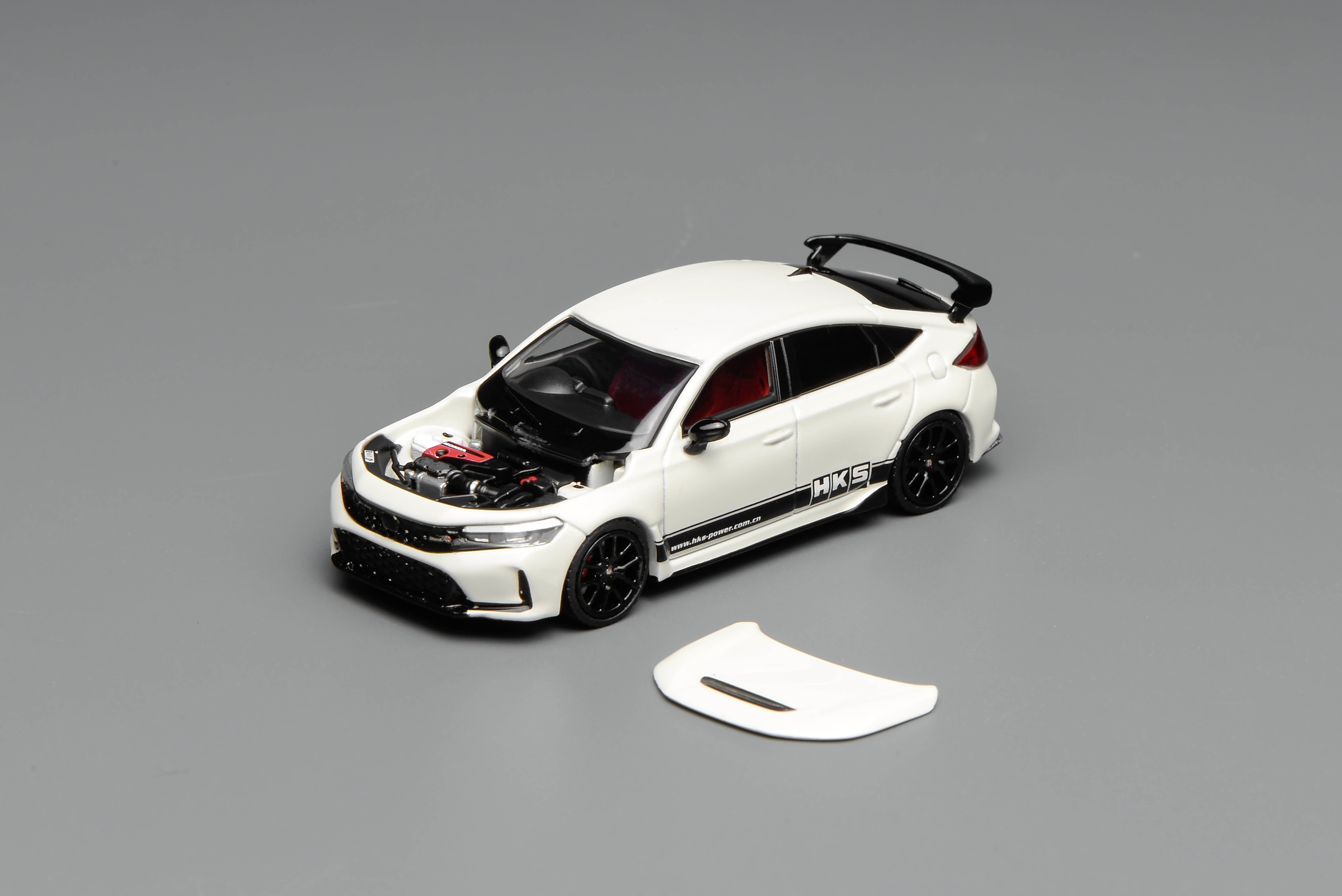 [MOTORHELIX] 1:64 Honda Civic Type R (FL5) HKS Livery Championship White