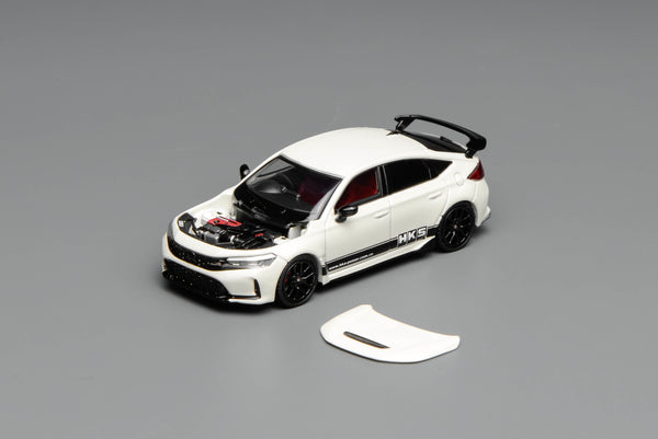 [MOTORHELIX] 1:64 Honda Civic Type R (FL5) HKS Livery Championship White