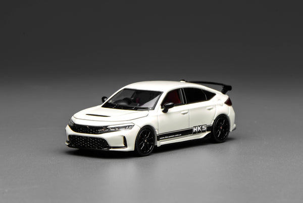 [MOTORHELIX] 1:64 Honda Civic Type R (FL5) HKS Livery Championship White