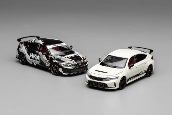 [MOTORHELIX] 1:64 Honda Civic Type R (FL5) HKS Livery Championship White