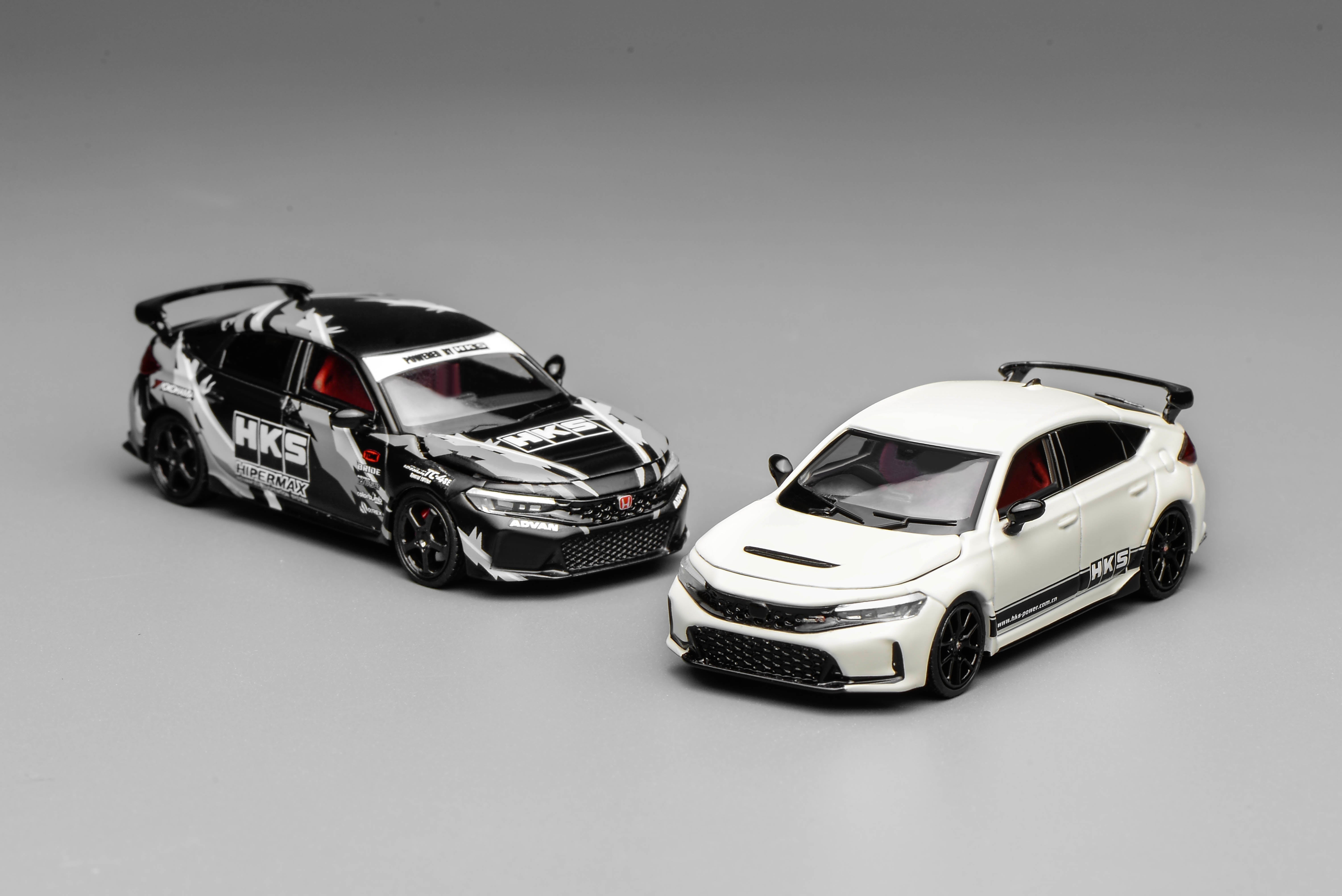 [MOTORHELIX] 1:64 Honda Civic Type R (FL5) HKS Livery Matte Black