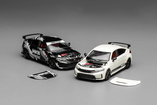 [MOTORHELIX] 1:64 Honda Civic Type R (FL5) HKS Livery Matte Black
