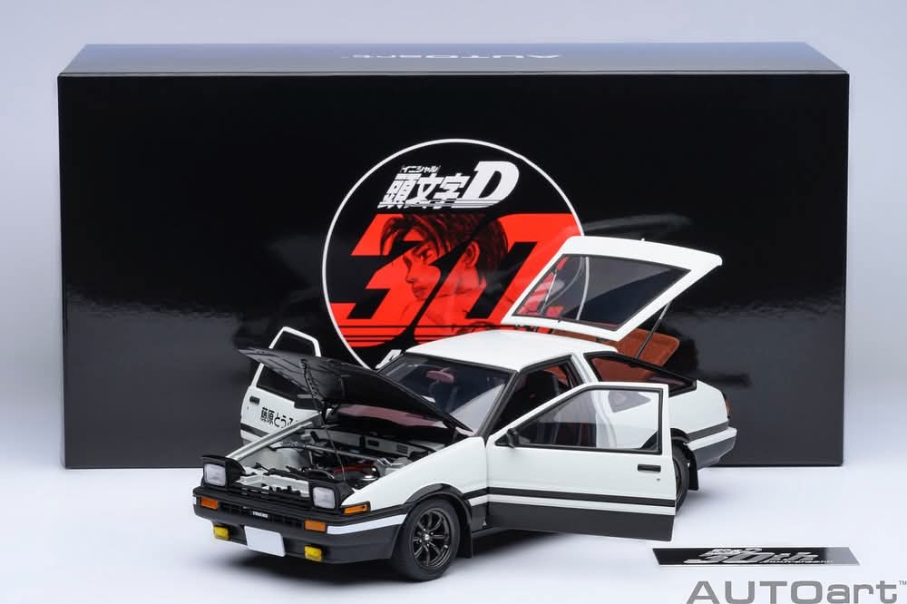 [AUTOART] 1:18 Toyota Sprinter Trueno (AE86) “Initial D” “Project D” Final Version