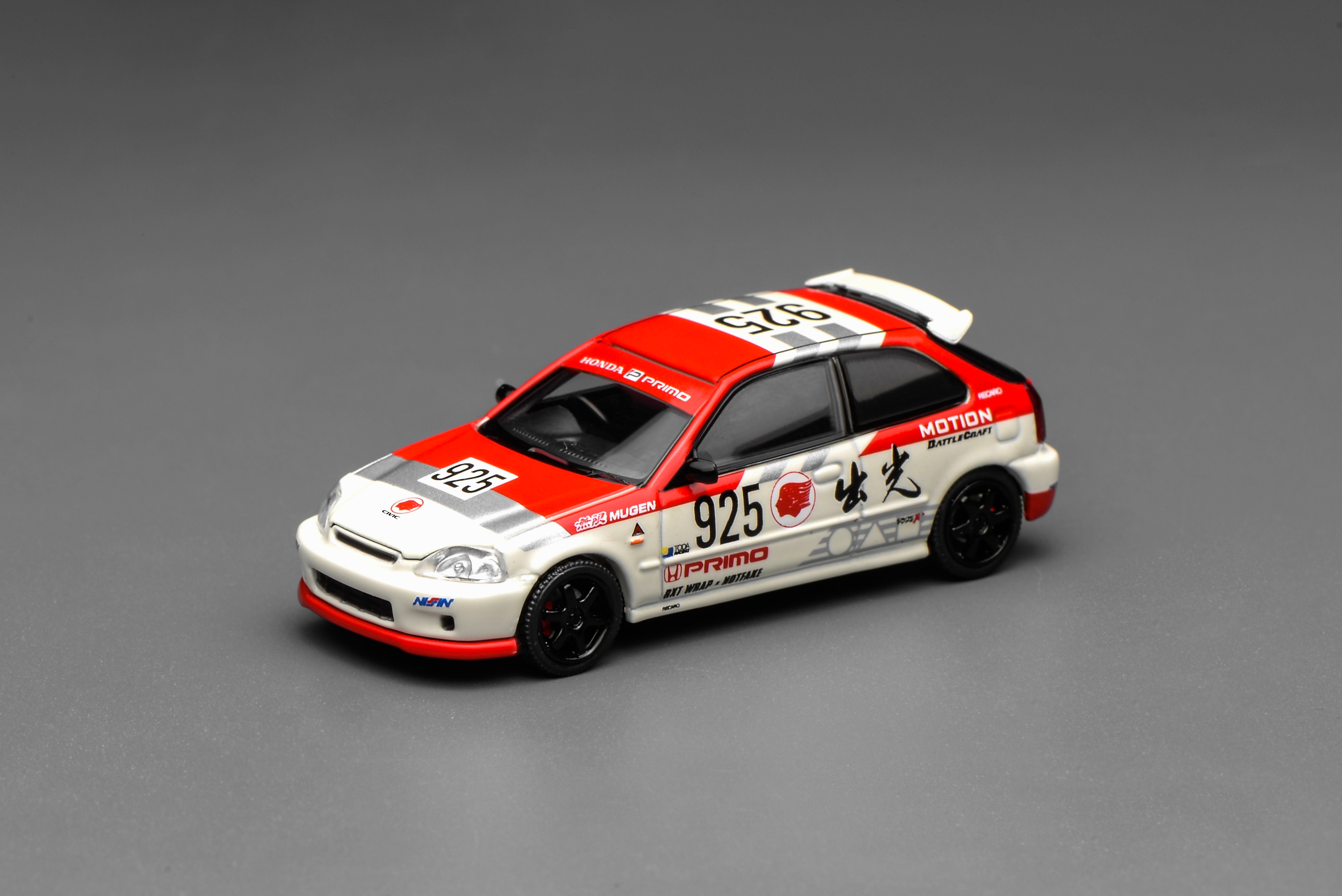 [MOTORHELIX] 1:64 Honda Civic Type R (EK9) Idemitsu Motion Red