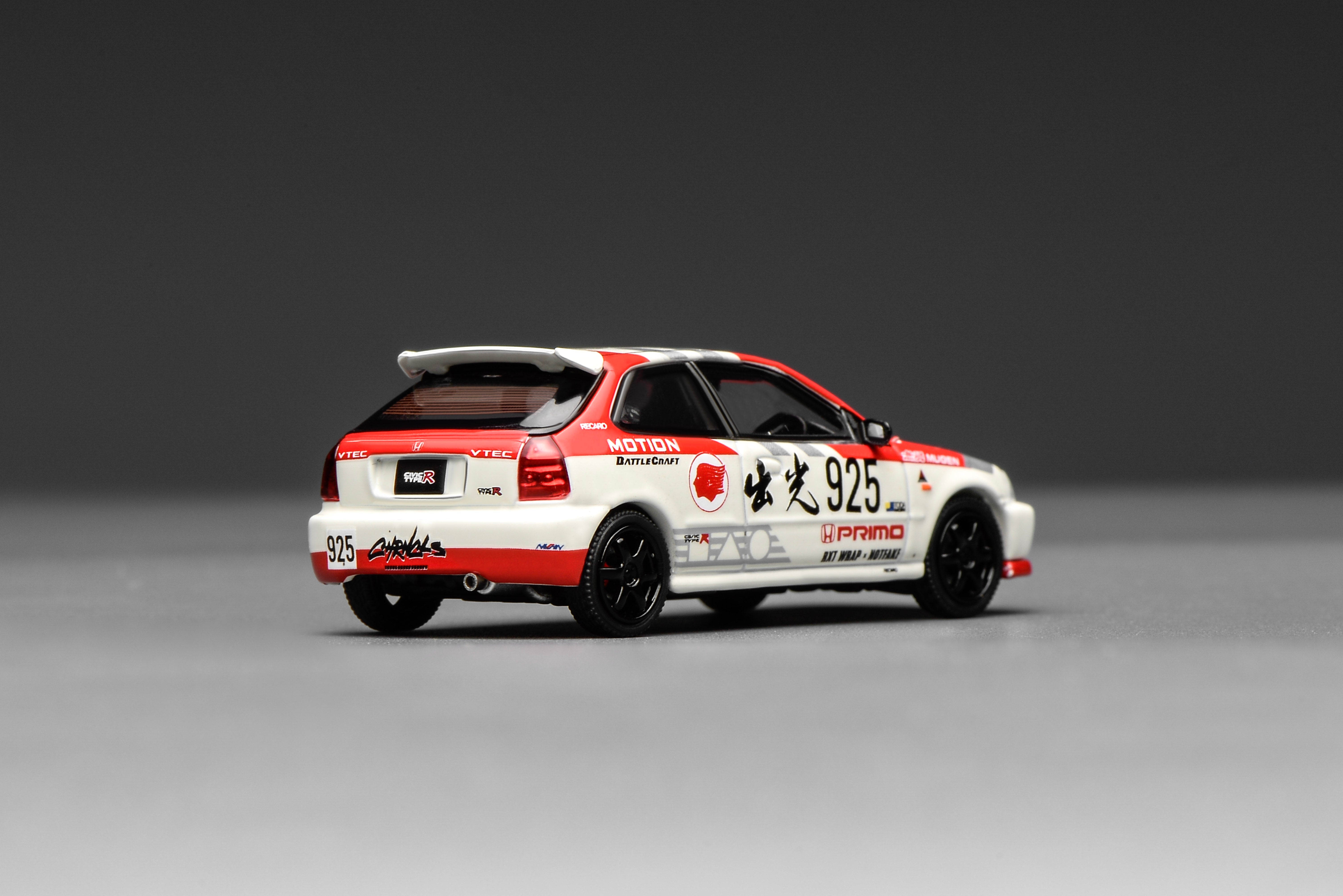 [MOTORHELIX] 1:64 Honda Civic Type R (EK9) Idemitsu Motion Red