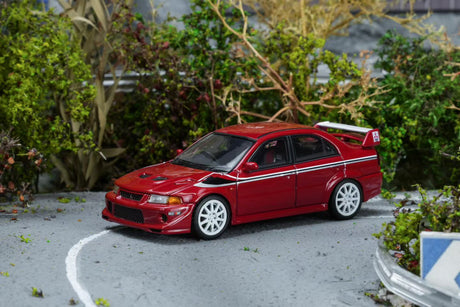 [MOTORHELIX] 1:64 Mitsubishi Lancer Evolution VI GSR T.M.E Passion Red - Toy Space Diecast Online Store Singapore