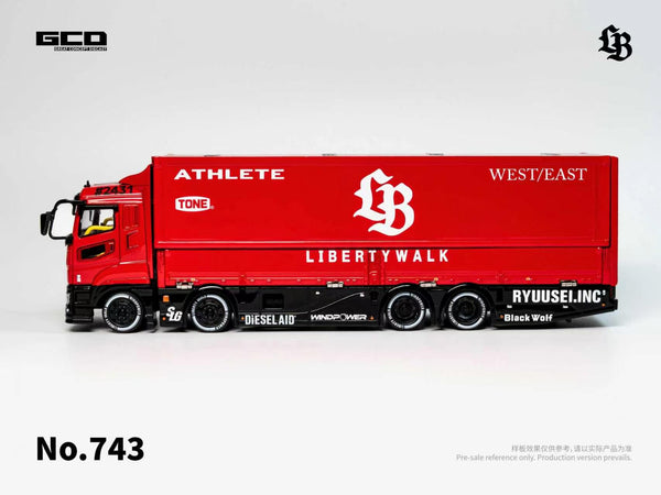 [GCD] 1:64 Super Silhouette · Red/Black – Mitsubishi Fuso Truck