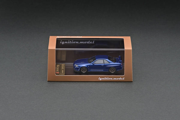 Ignition Model 1/64 Nissan Skyline GT-R V-spec Ⅱ (R34) Bayside Blue [IG2939]