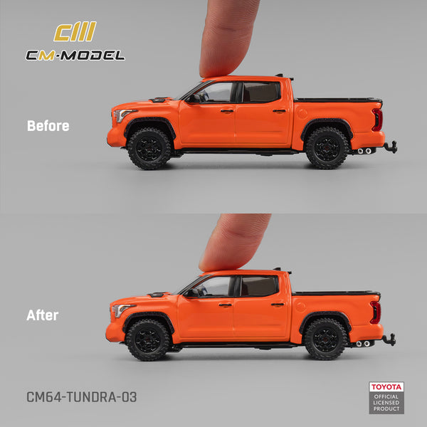 [CM MODEL] 1:64 Toyota Tundra TRD Orange