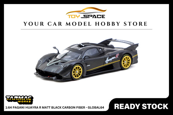 [TARMAC WORKS] 1:64 Pagani Huayra R Matt Black Carbon Fiber