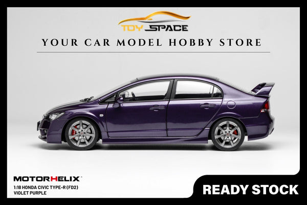 [MOTORHELIX] 1:18 Honda Civic Type R (FD2) Premium Deep Violet Purple