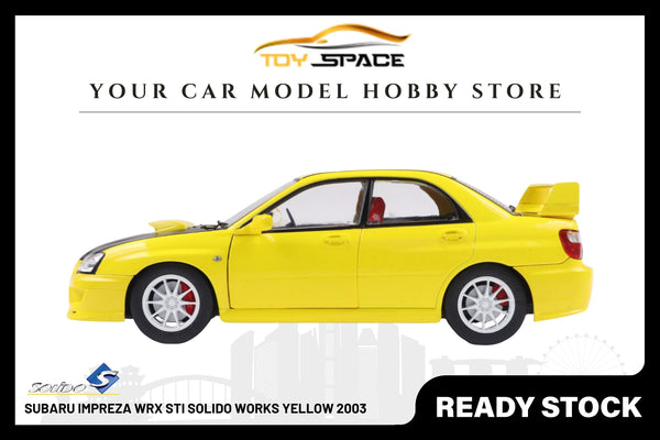 [SOLIDO] 1:18 Subaru Impreza WRX STI Solido Works Yellow 2003