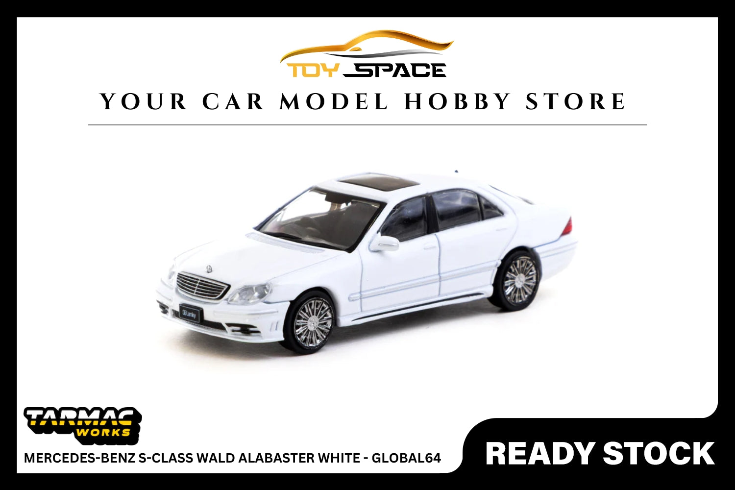[TARMAC WORKS] 1:64 Mercedes-Benz S-Class Wald Alabaster White - GLOBAL64