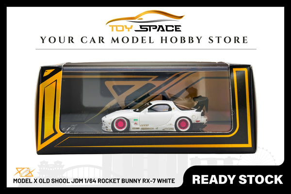 [ERROR 404 MODEL] x Old Shool JDM 1/64 Rocket Bunny RX-7 White