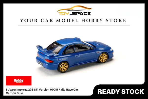 [HOBBY JAPAN] 1:64 Subaru Impreza 22B STi Version (GC8) Rally Base Car Carbon Blue