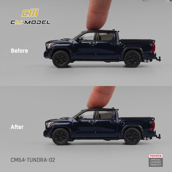 [CM MODEL] 1:64 Toyota Tundar Metallic Blue