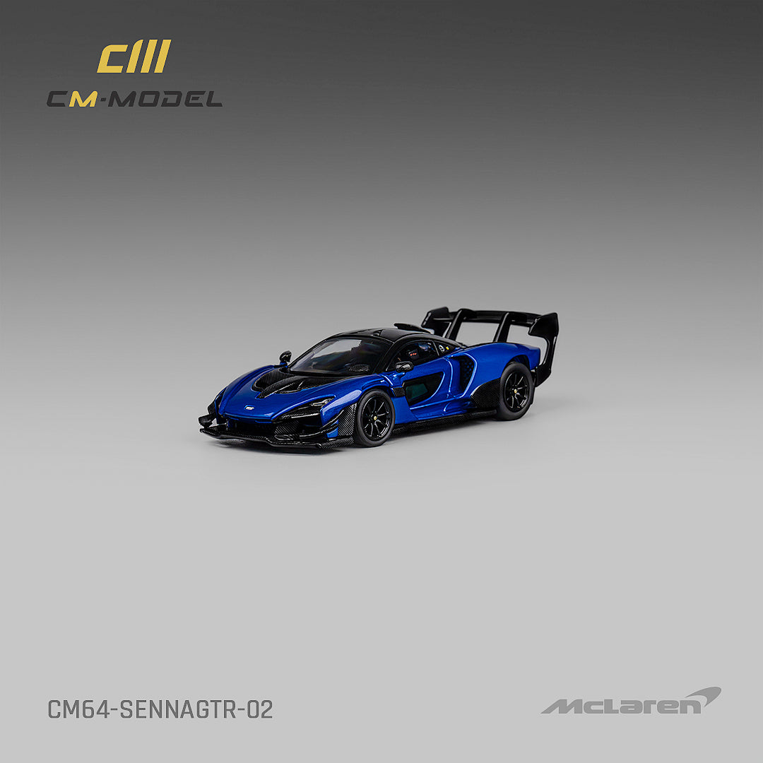 [CM MODEL] 1/64 Mclaren Senna GTR Metallic Blue