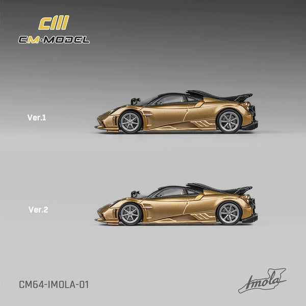 [CM MODEL] 1:64 Pagani Imola Gold Full Carbon