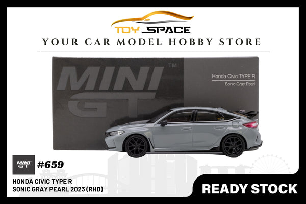 [MINI GT] Honda Civic Type R Sonic Gray Pearl 2023 (RHD)