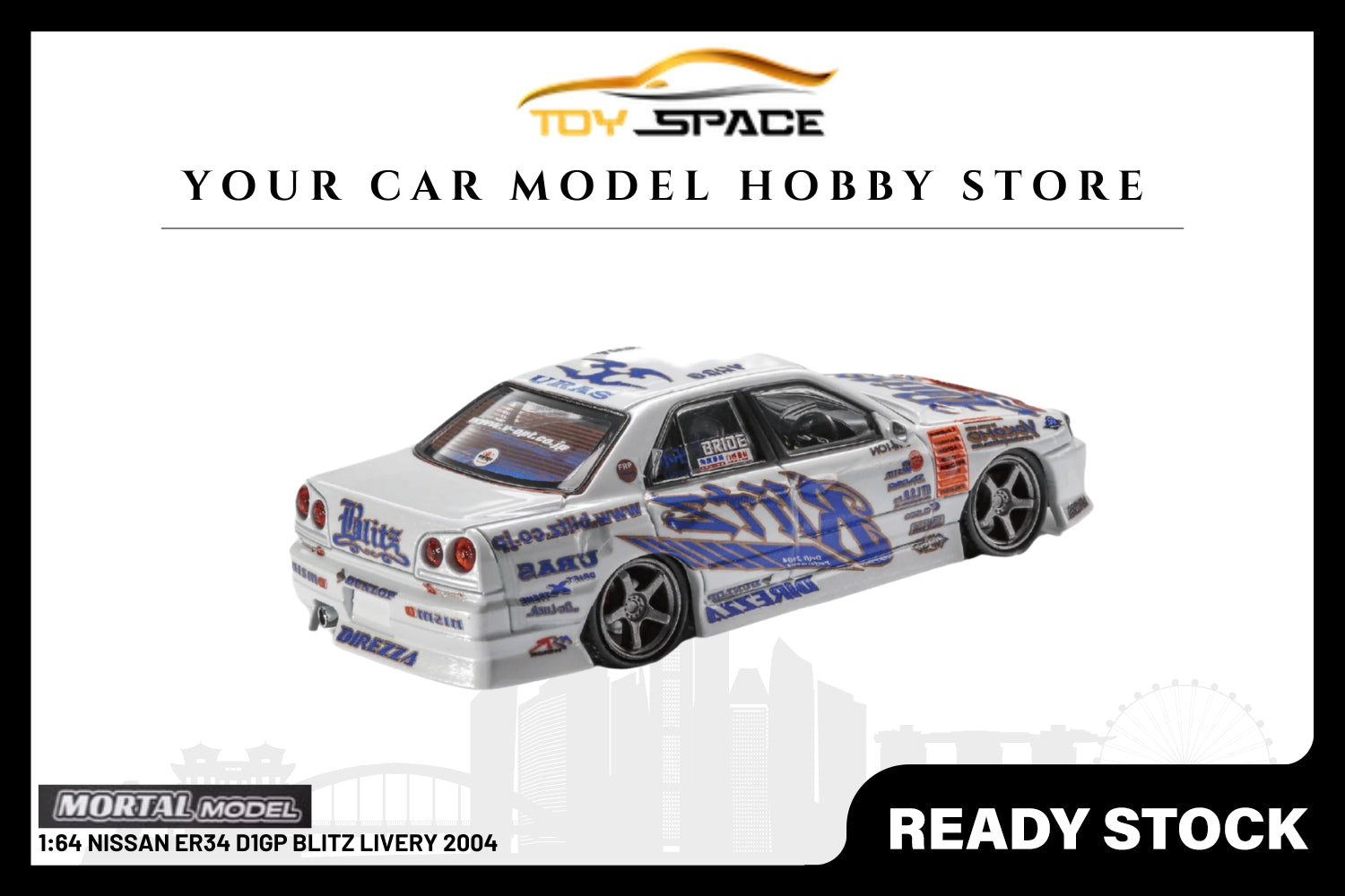 [MORTAL] 1:64 Nissan ER34 D1GP BLITZ Livery 2004