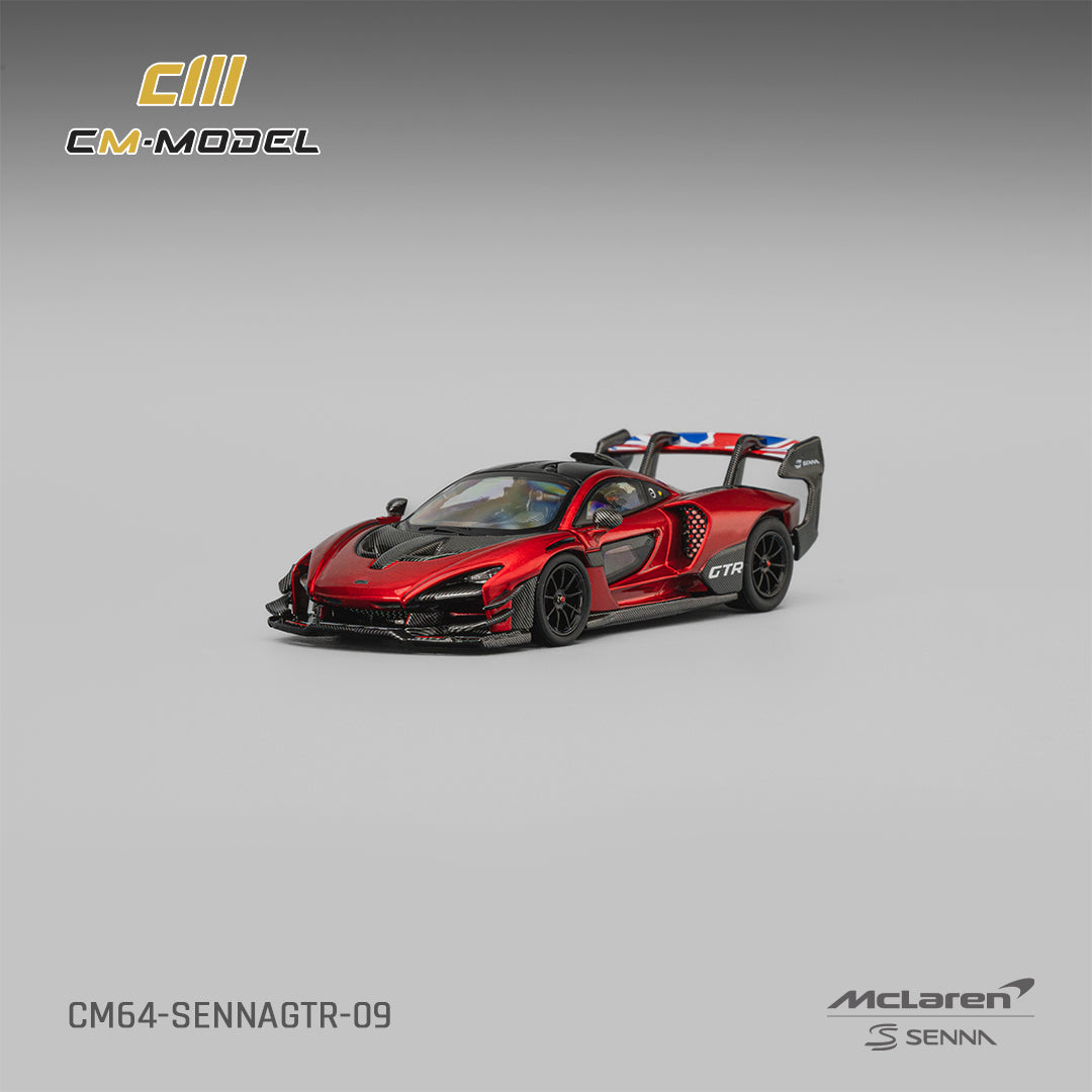 [CM MODEL] 1:64 Mclaren Senna GTR Metallic Red