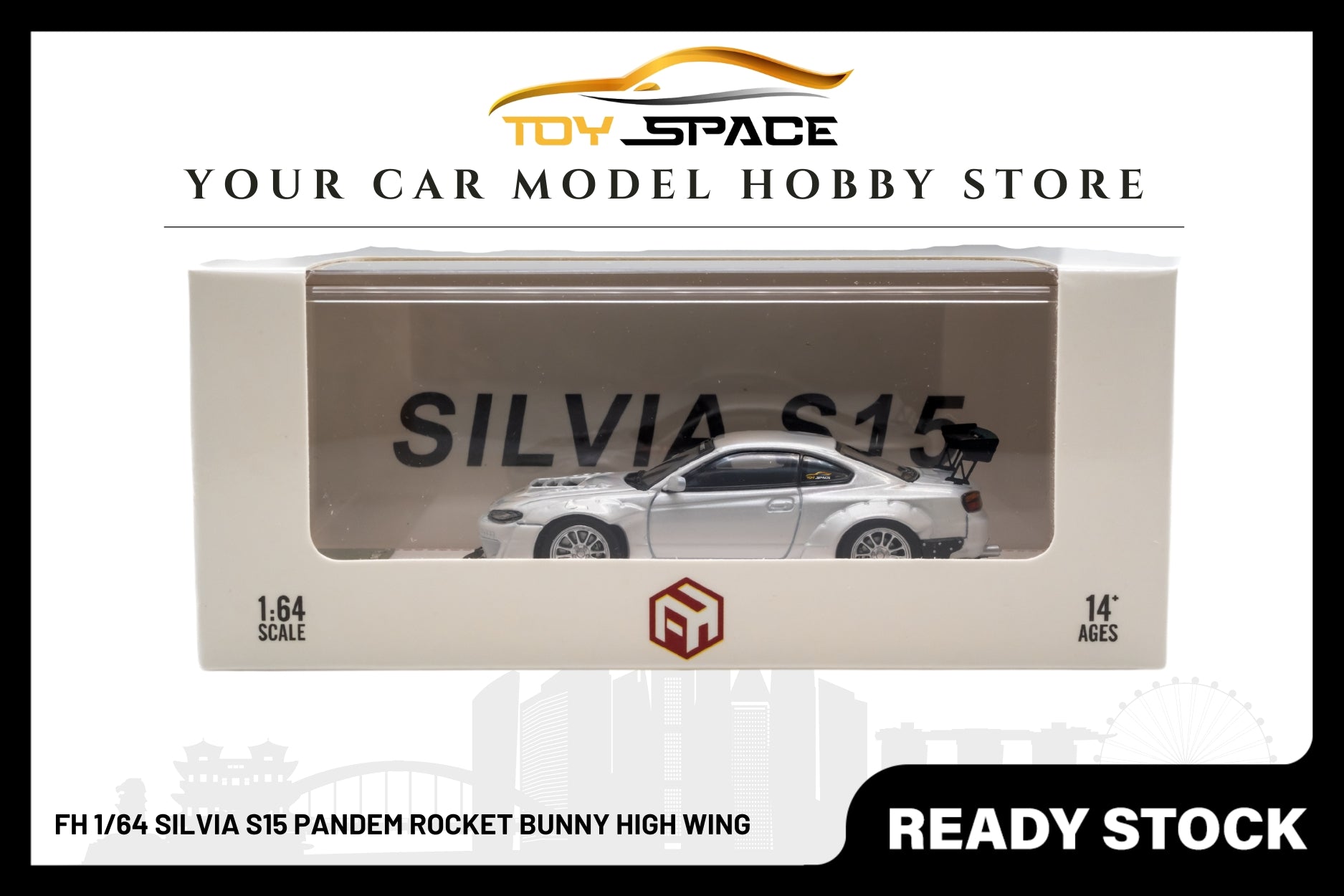 Focal Horizon 1/64 Silvia S15 Pandem Rocket Bunny High Wing