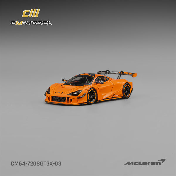[CM MODEL] 1:64 Mclaren 720SGT3X Papaya Orange