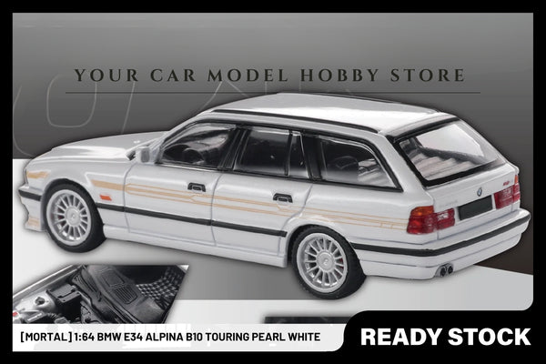 [MORTAL] 1:64 BMW E34 Alpina B10 Touring Pearl White