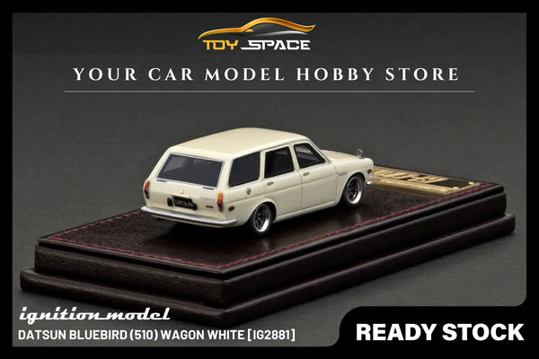 [IGNITION MODEL] 1/64 Datsun Bluebird (510) Wagon White [IG2881] - Toy Space Diecast Online Store Singapore