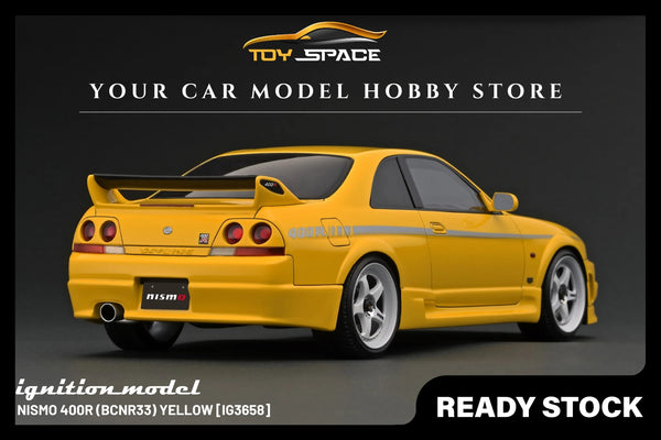 IGNITION MODEL] 1:18 NISMO 400R (BCNR33) Yellow [IG3658]