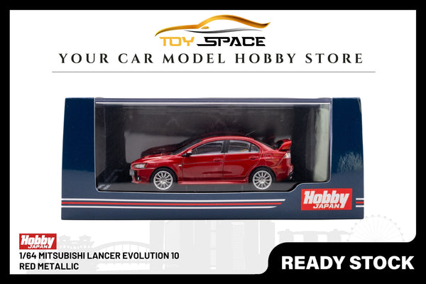 Hobby Japan 1/64 Mitsubishi Lancer Evolution 10 Red Metallic