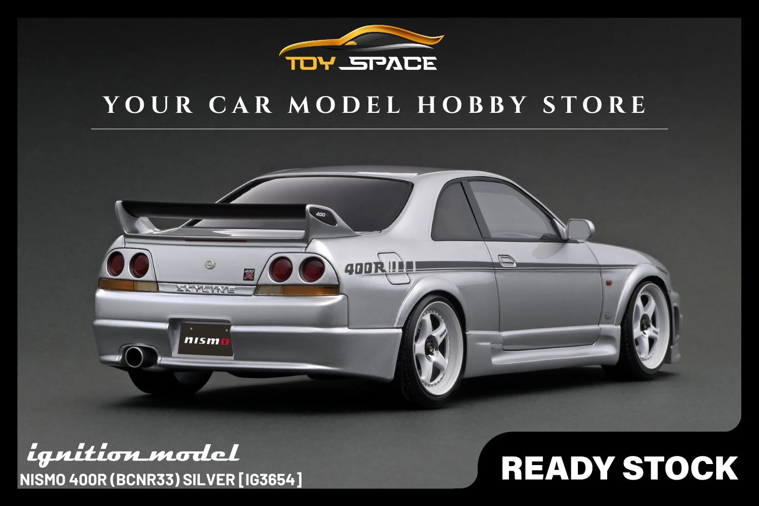 [IGNITION MODEL] 1:18 NISMO 400R (BCNR33) Silver [IG3654]