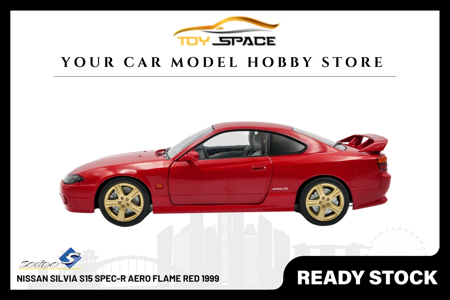 [SOLIDO] 1:18 Nissan Silvia S15 Spec-R Aero Flame Red 1999