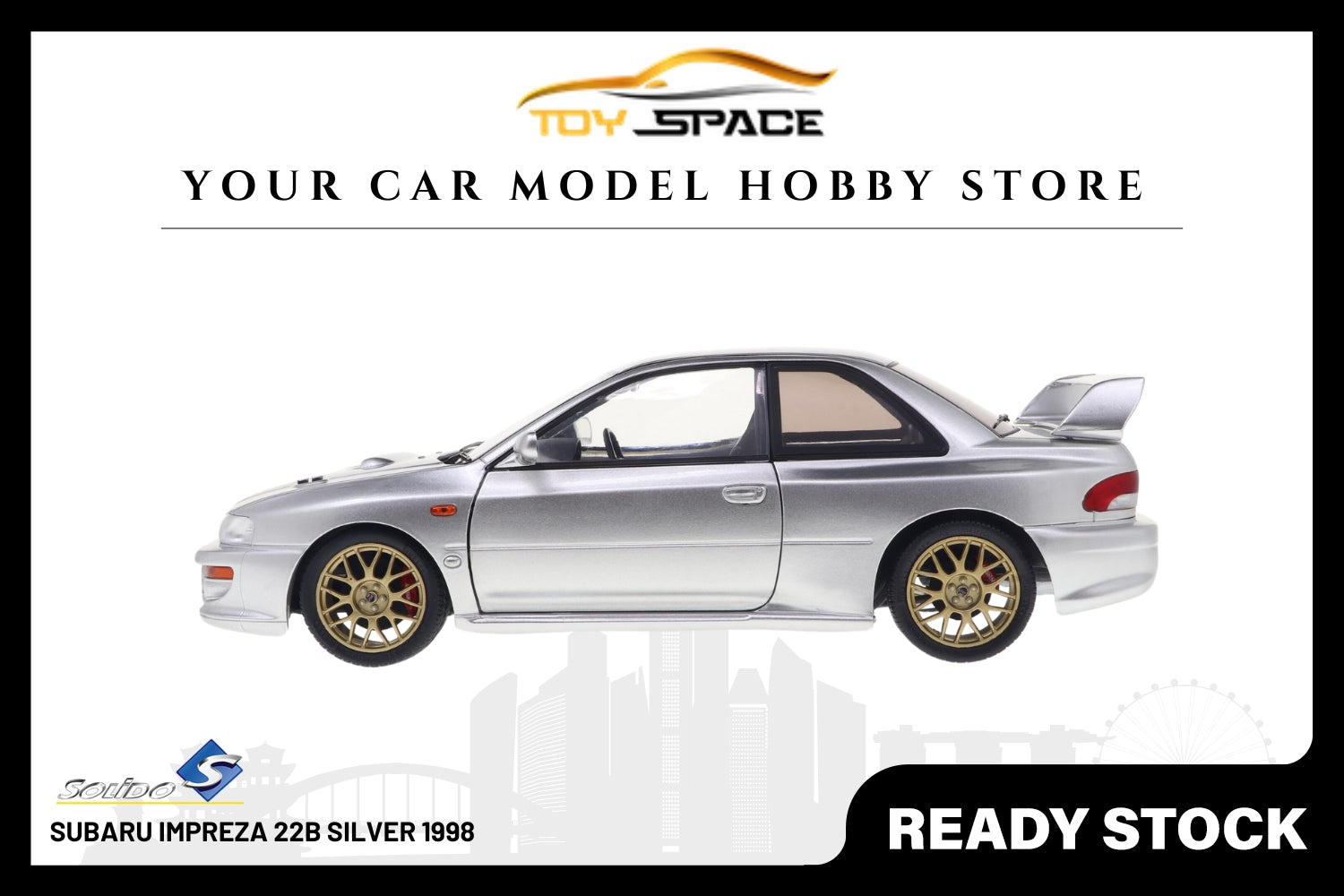 [SOLIDO] 1:18 Subaru Impreza 22B Silver 1998