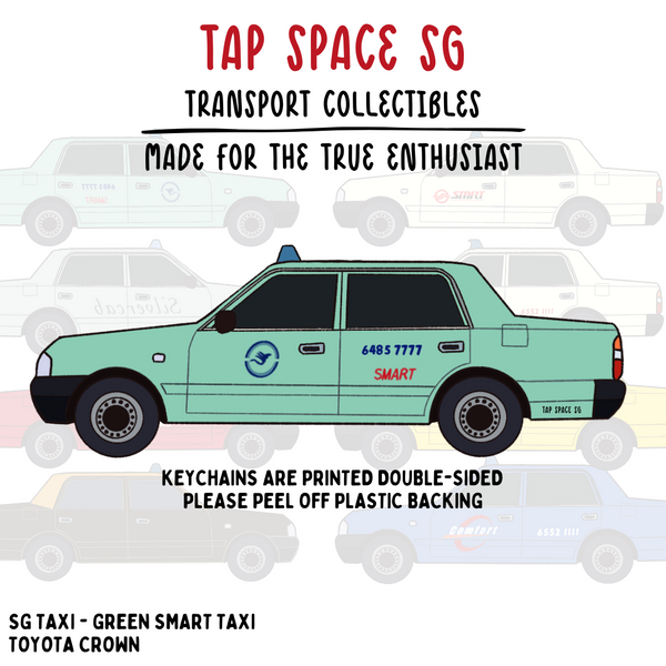 The SG Green Smart Taxi Keychain
