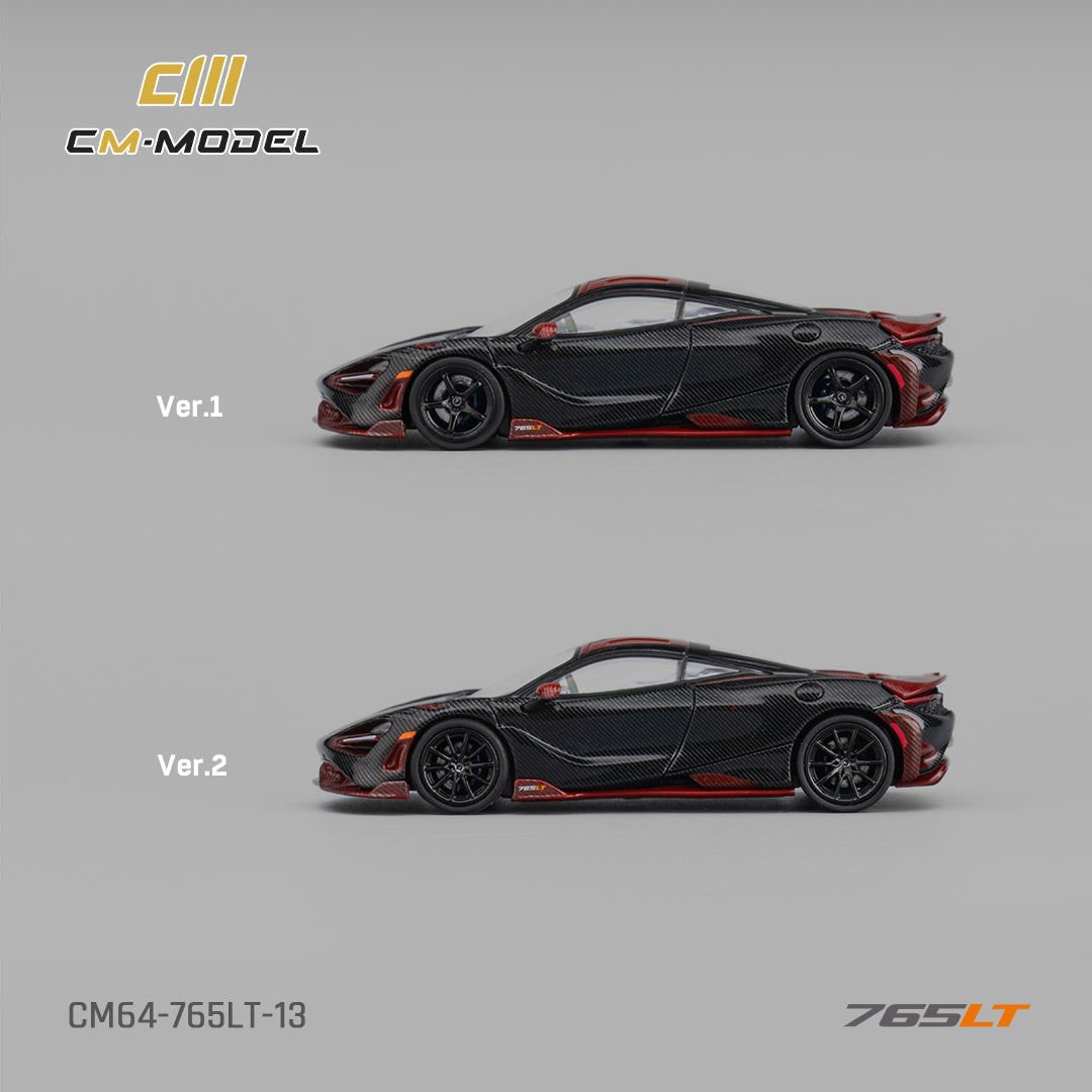 [CM MODEL] 1:64 Mclaren 765LT Full Carbon Red