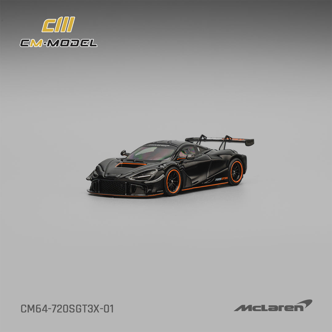 [CM MODEL] 1:64 Mclaren 720SGT3X Black