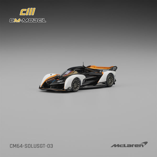 [CM MODEL] 1:64 Mclaren Solus GT Black/White