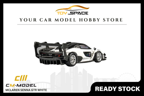 [CM MODEL] 1:64 Mclaren Senna GTR White