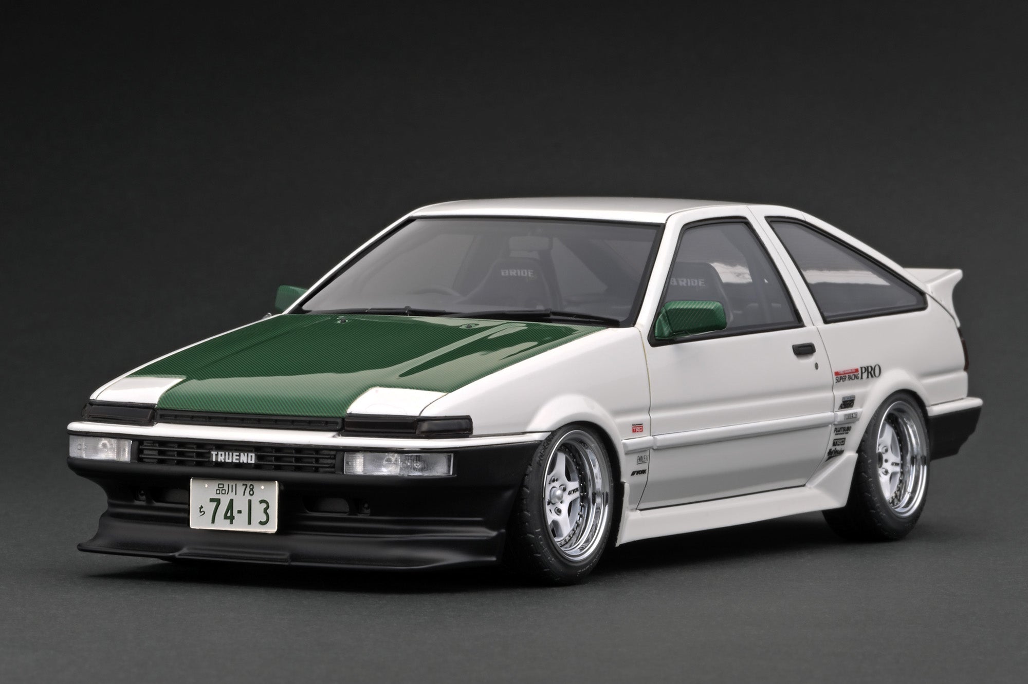 [IGNITION MODEL] 1:18 Toyota Sprinter Trueno (AE86) 3Door TK-Street Late Ver. White (Work Meister CR01 Wheels) [IG3489]